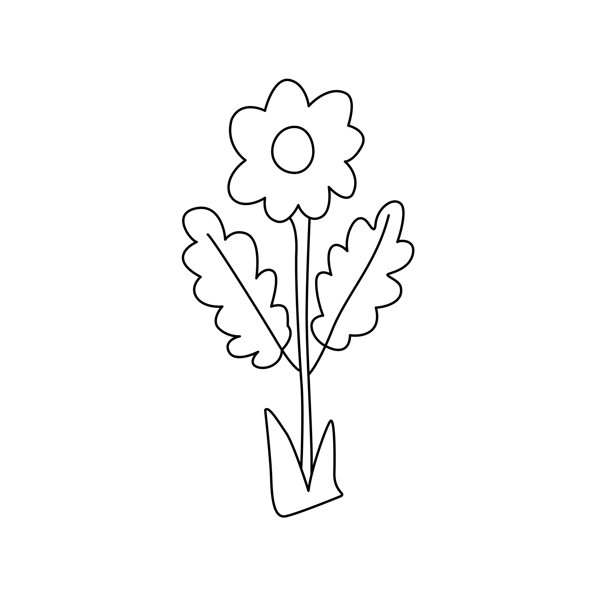 Quirky Bloom_outlined